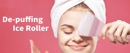 Ice Roller Facial Massager – Cooling Face Massage Tool for Skin Refresh, Puffiness Relief & Daily Skincare Routine