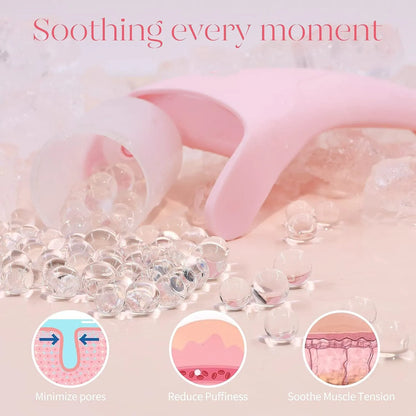 Ice Roller Facial Massager – Cooling Face Massage Tool for Skin Refresh, Puffiness Relief & Daily Skincare Routine