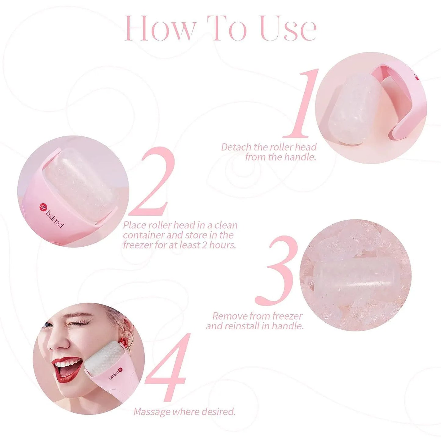 Ice Roller Facial Massager – Cooling Face Massage Tool for Skin Refresh, Puffiness Relief & Daily Skincare Routine