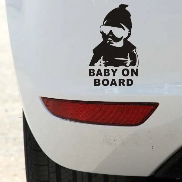 Refeclitive Car Door Body Reflective Car Sticker | Baby On Board Night Safety Decal | Waterproof Vinyl Car Window Sticker for Parents